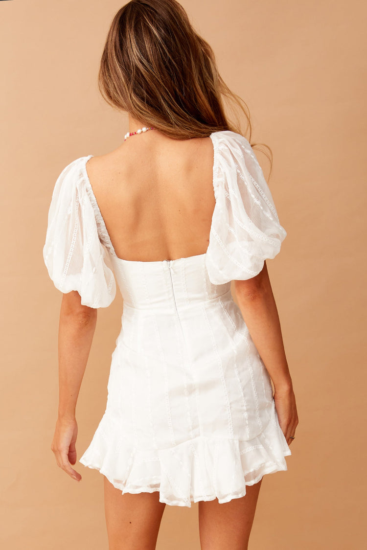 On My Mind Mini Dress - White for women