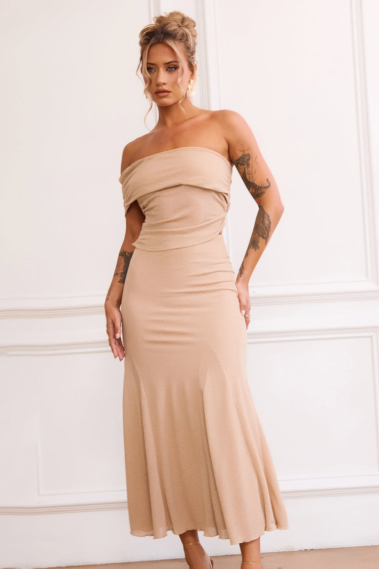 Picture Perfect Top - Tan for women