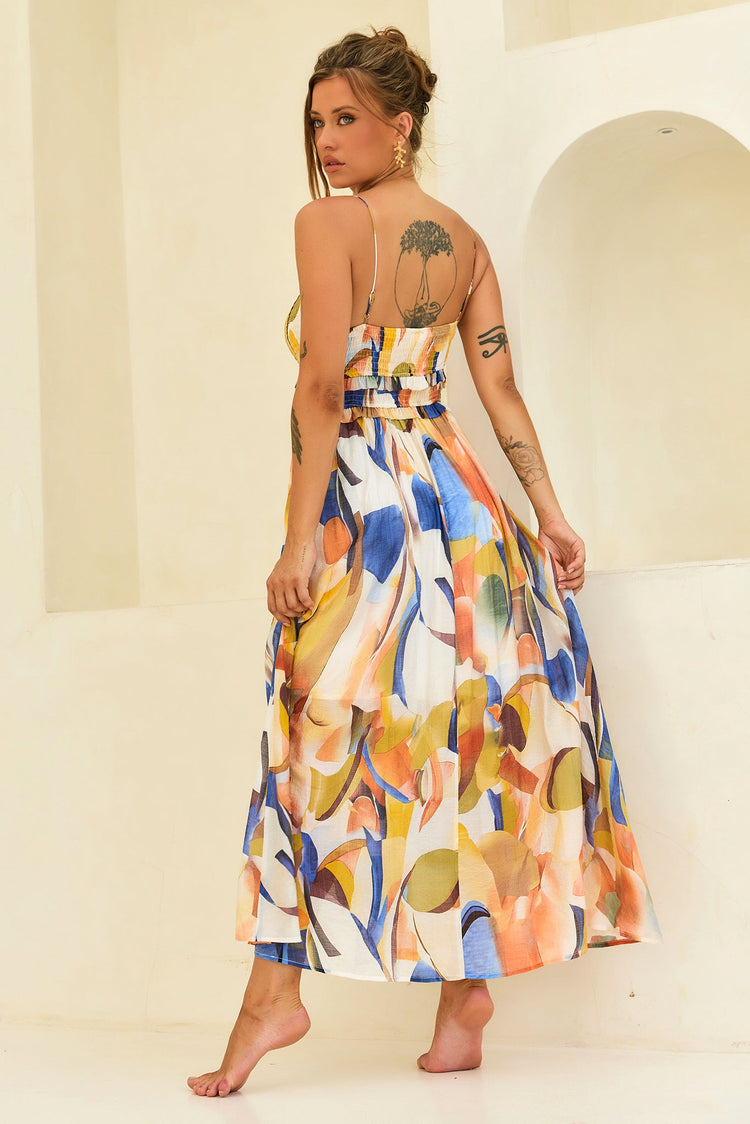 Radiance Maxi Dress - Blue Multi for women