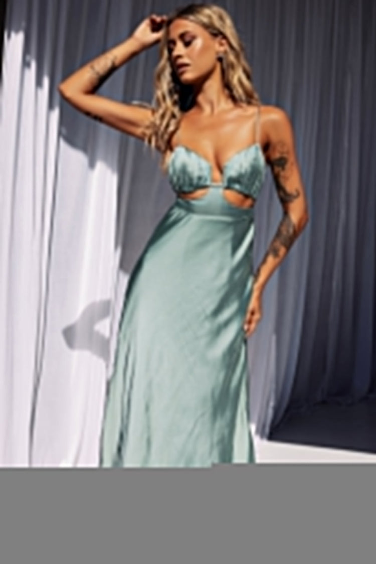 The Rosabel Maxi Dress - Sage for women
