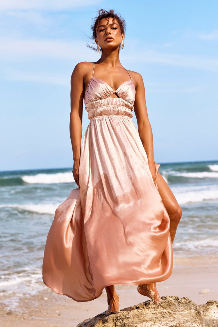 Way To You Maxi Dress - Champagne for women