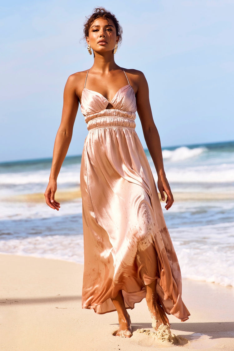 Way To You Maxi Dress - Champagne for women